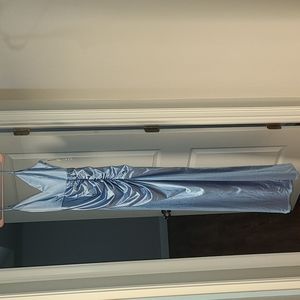 Light blue evening gown